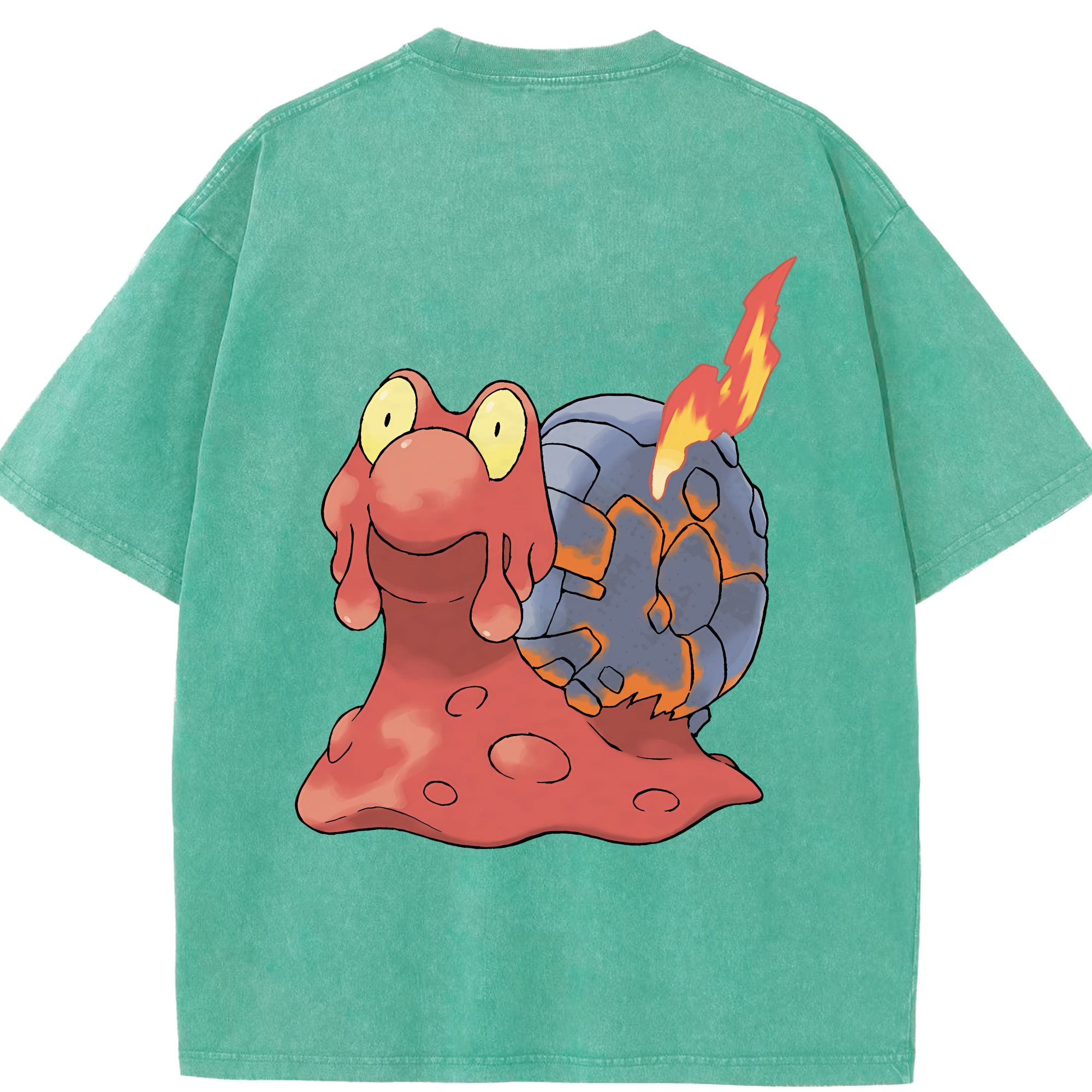（画像用） ポケットモンスター Pokémon 綿100% ヴィンテージ風 半袖Tシャツ（背面プリント）